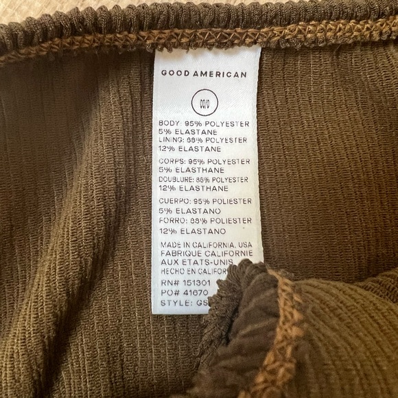 GOOD AMERICAN ALWAYS FITS BETTER CHEEKY 00/0 MOCHA - Picture 8 of 8